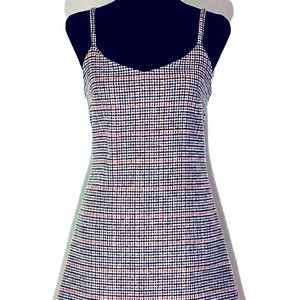 Stylish Strapless Plaid Dress